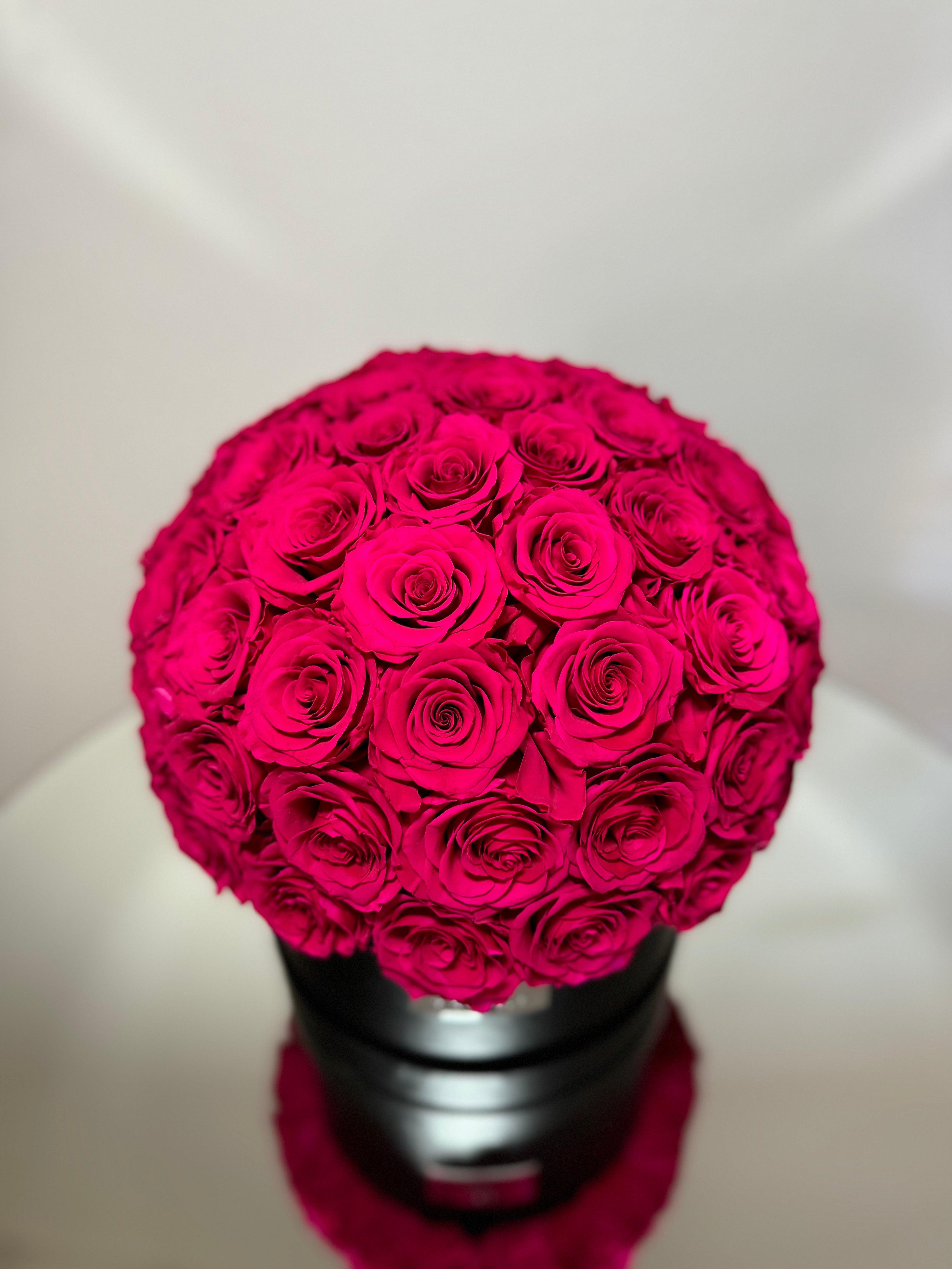 Large Dome- Magenta Roses