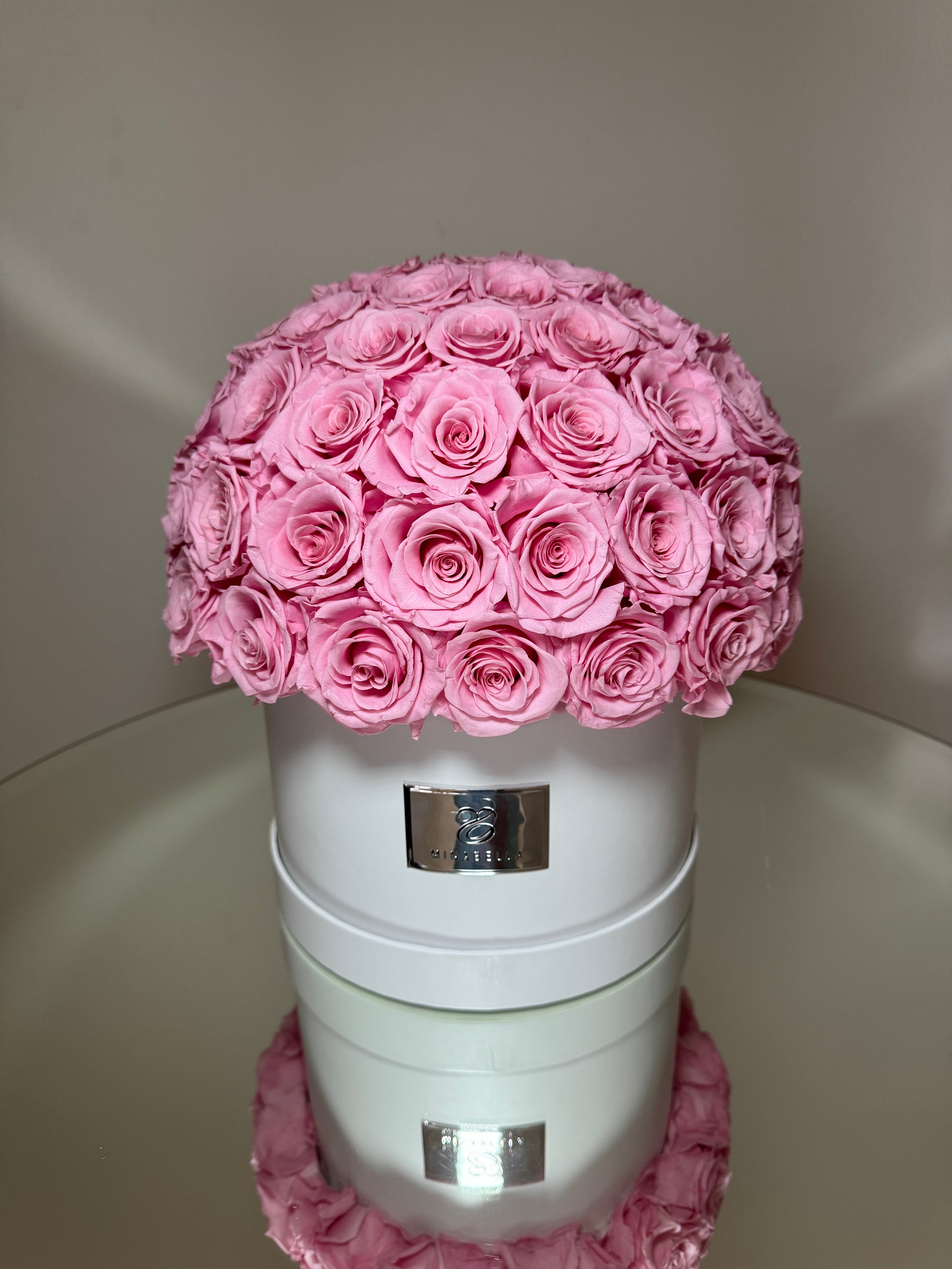 Large Dome- Pink Roses