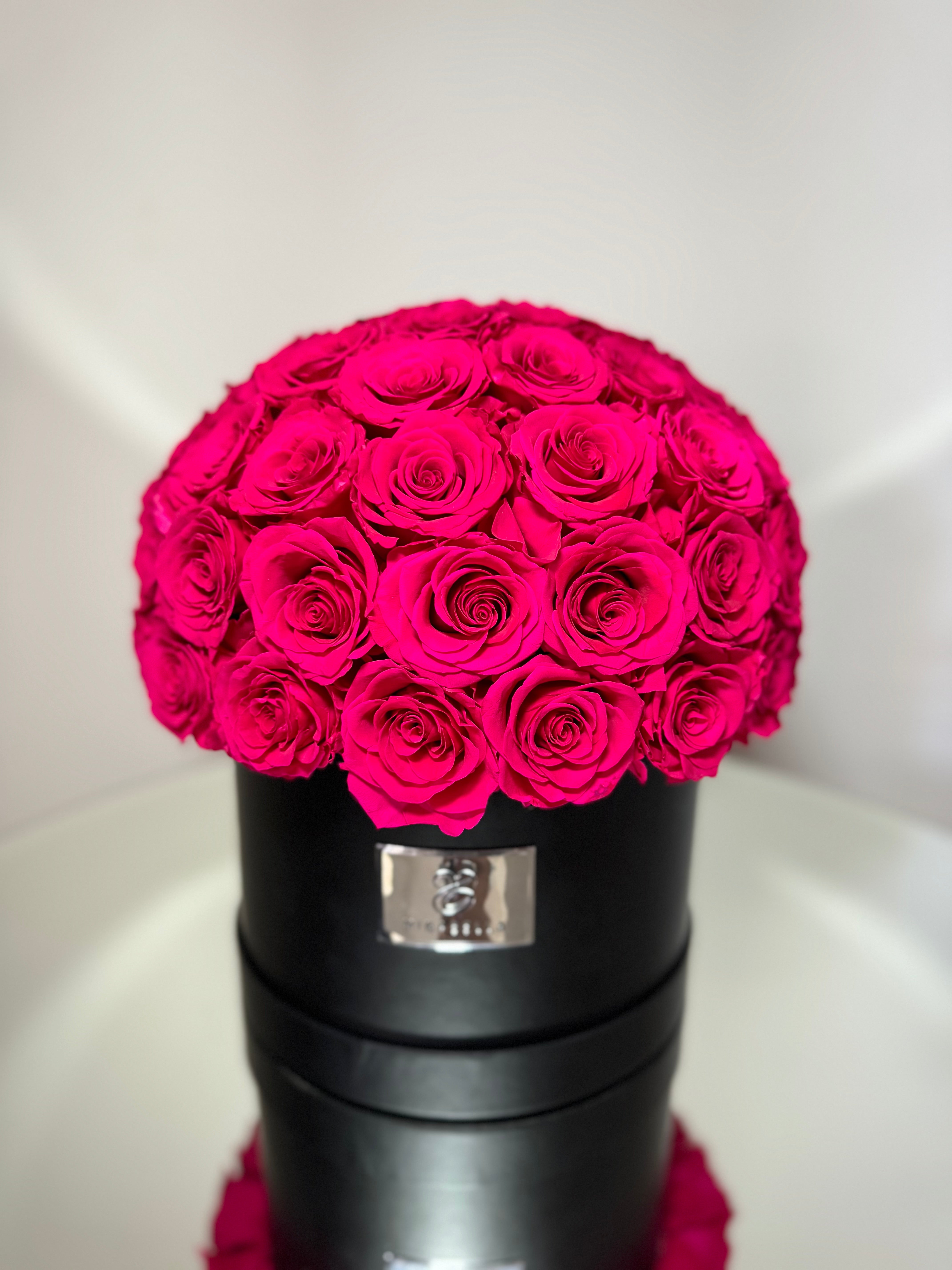 Large Dome- Magenta Roses