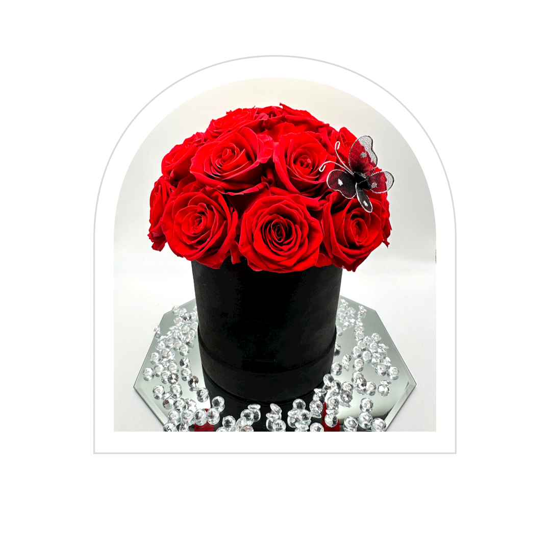 Domed Rose Arrangement - 22 Roses