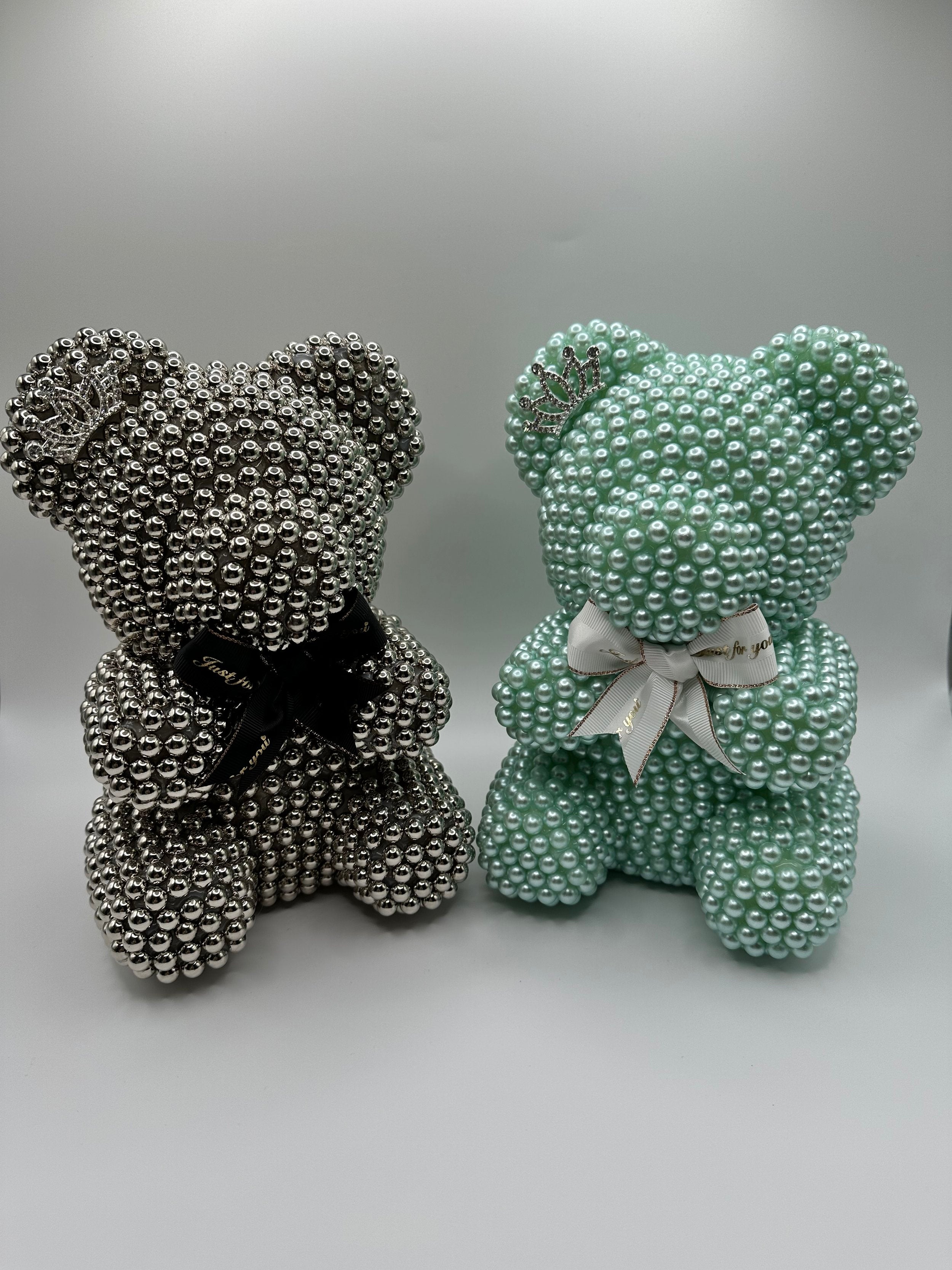 Luxury Pearl Teddy Bear – MinaBella Roses