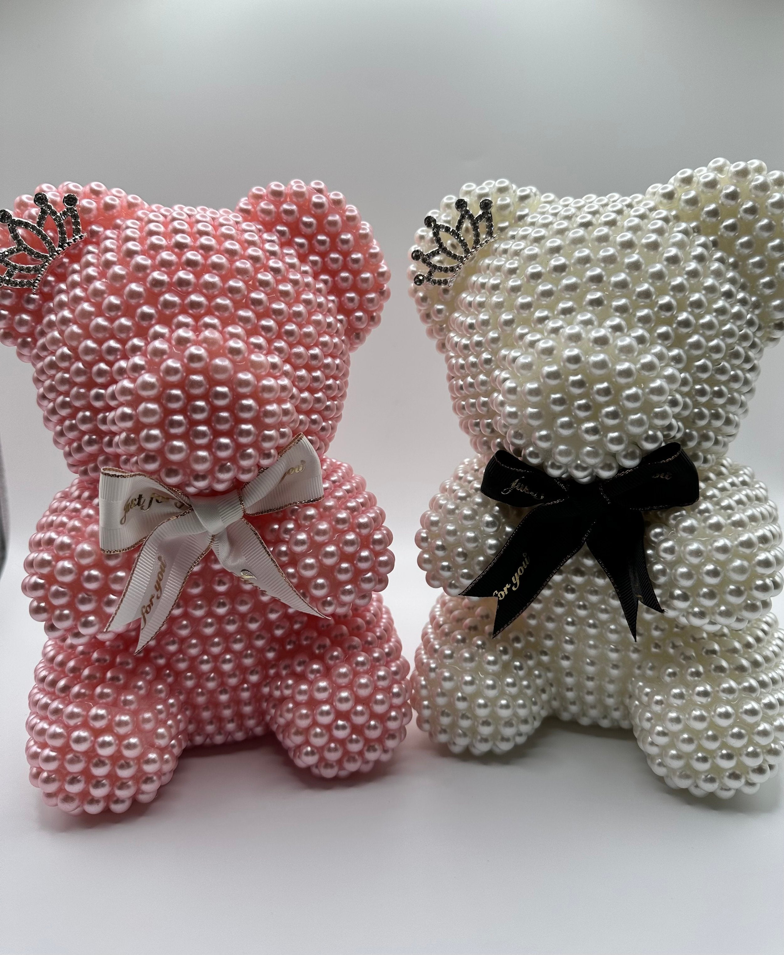 Luxury Pearl Teddy Bear – MinaBella Roses